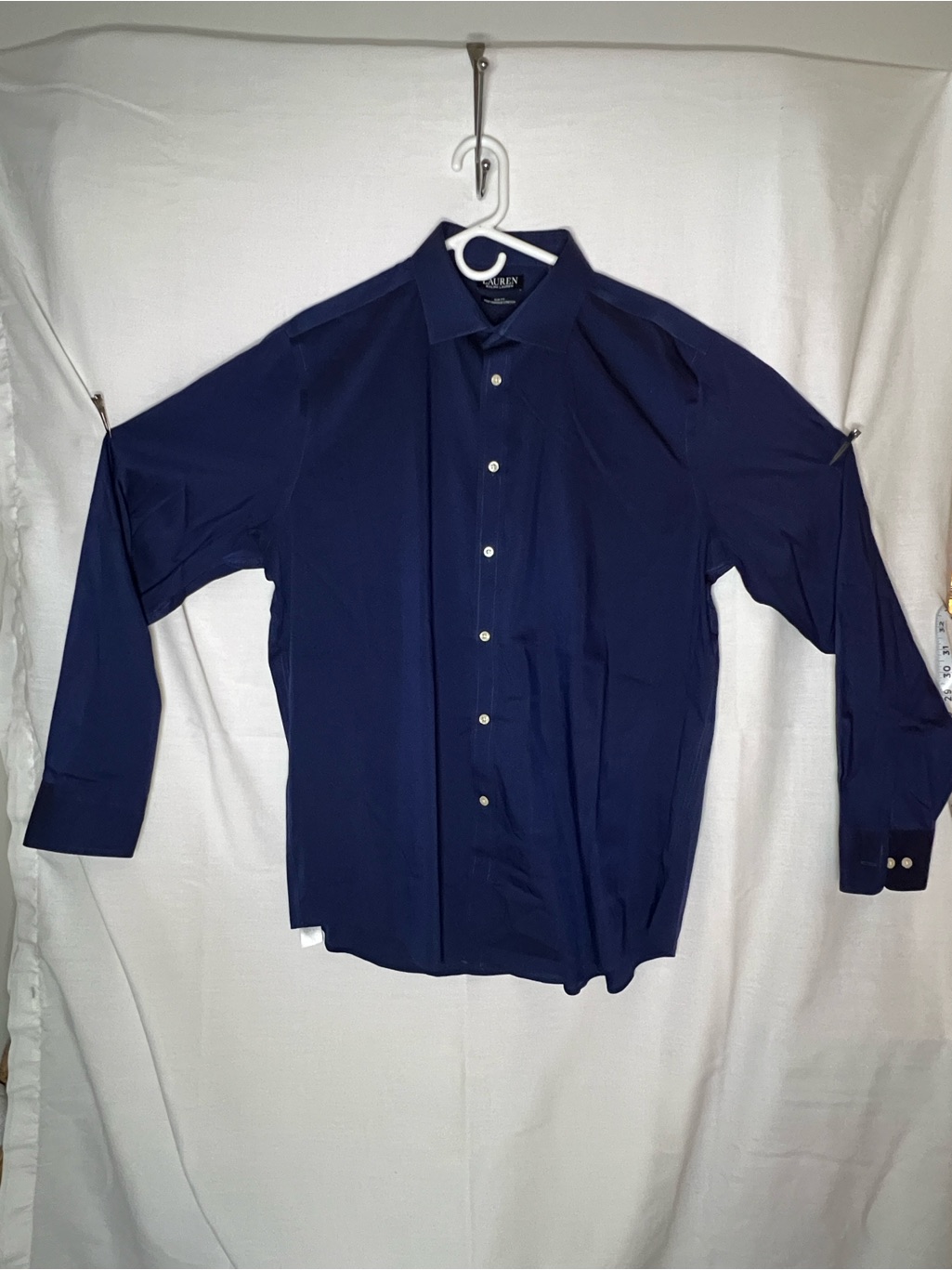 Ralph Lauren Men’s Navy Long-Sleeve Dress Shirt